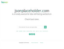 Tablet Screenshot of jsonplaceholder.com